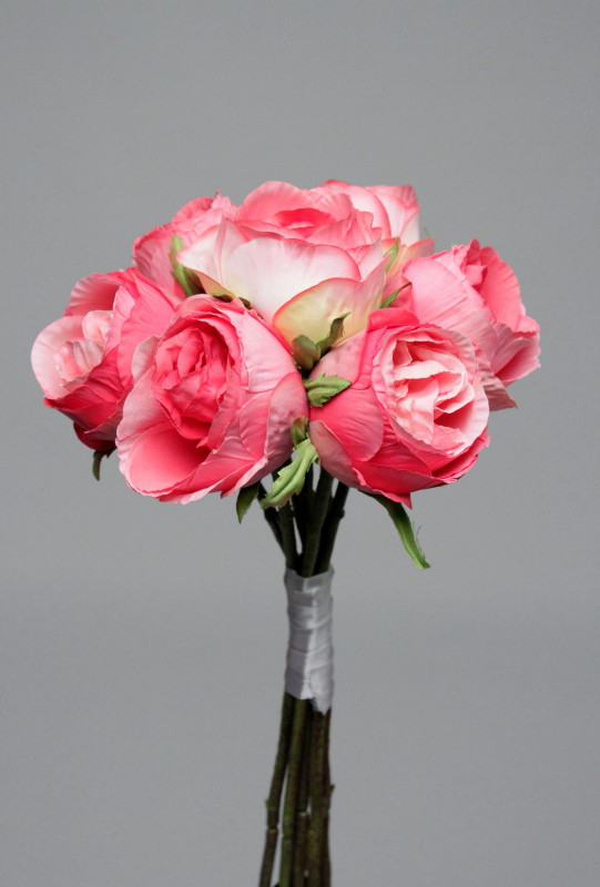 Pink Roses Bundle ROSE BUNDLE D.PINK X7 44CM 12/96 | Vranckx